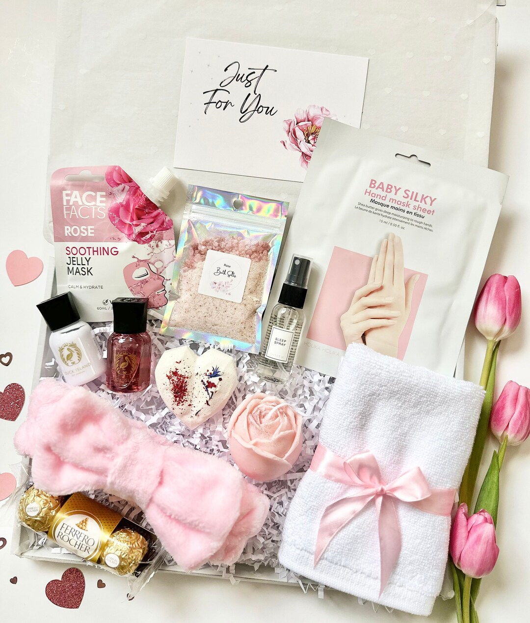 ROSE GIFT HAMPER , Spa Gift Box, Pamper Box, Gift for Mum, New Mum, Mum