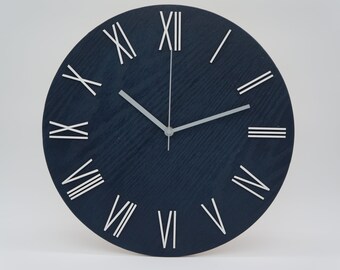 14" Red Oak Wood Clock