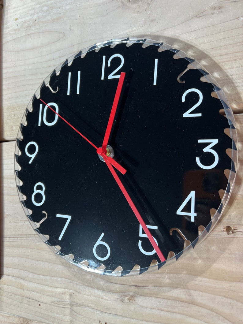 Customizable Saw Blade Clock Etsy