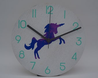 Holographic Unicorn Clock