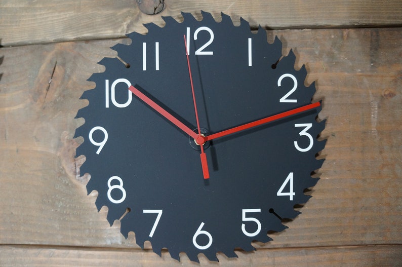 Customizable Saw Blade Clock Etsy