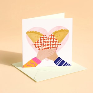 It’s A Cornish Kind Of Love Anniversary Card – Cute Cornwall Pasty Love Card