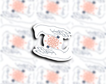 Journals Great for Water Bottles Great Gift for Anyone Spiritual or Witchy Free Shipping Magic Hands Sticker and More!