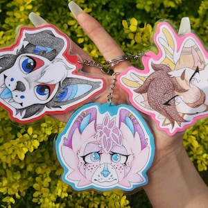 Custom Fursona Keychain