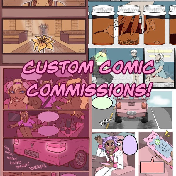 Comic Art Commission Etsy