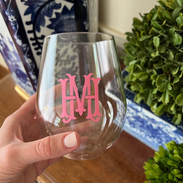 Acrylic Wine Glass Etsy
