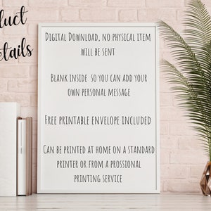 Printable Bridal Shower Card/ Classy Digital Download Bachelorette ...