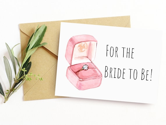 Printable Bridal Shower Card/ Bachelorette Party Cute Greeting | Etsy