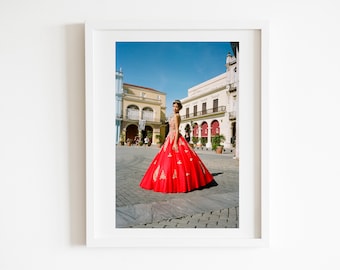 Quinceañera in Plaza Vieja, Havana, Cuba, 2018