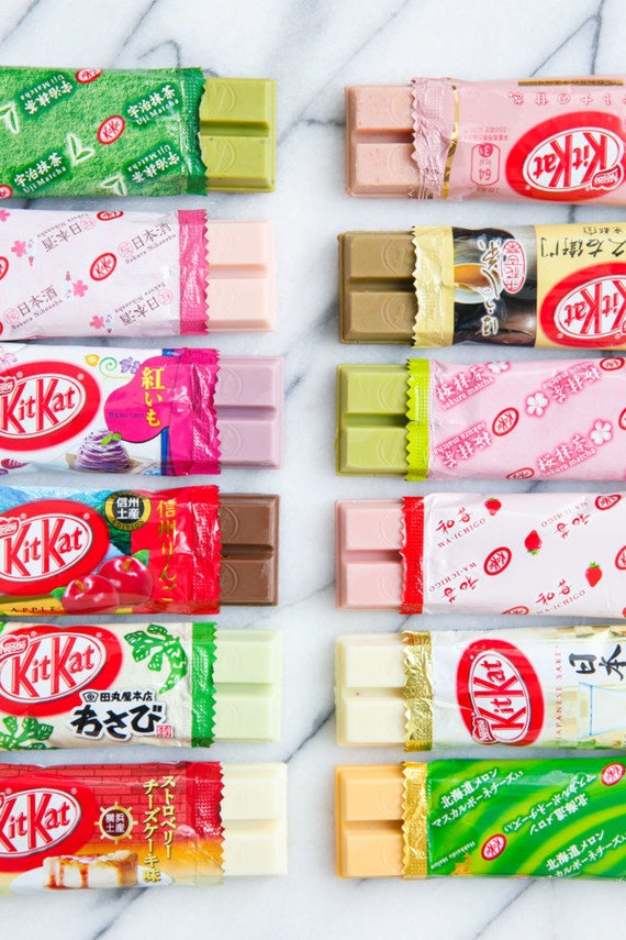 NOUVEAU Pack d'échantillons limité KitKat Japon Gâteau au fromage Sel  Litchi Saké Sakura Fleurs de cerisier Haricot Kit Kat Variétés Gaufre  japonaise Chocolat -  France