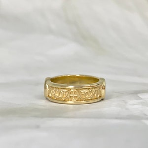 Antique 14K Gold Lion Ring - Etsy