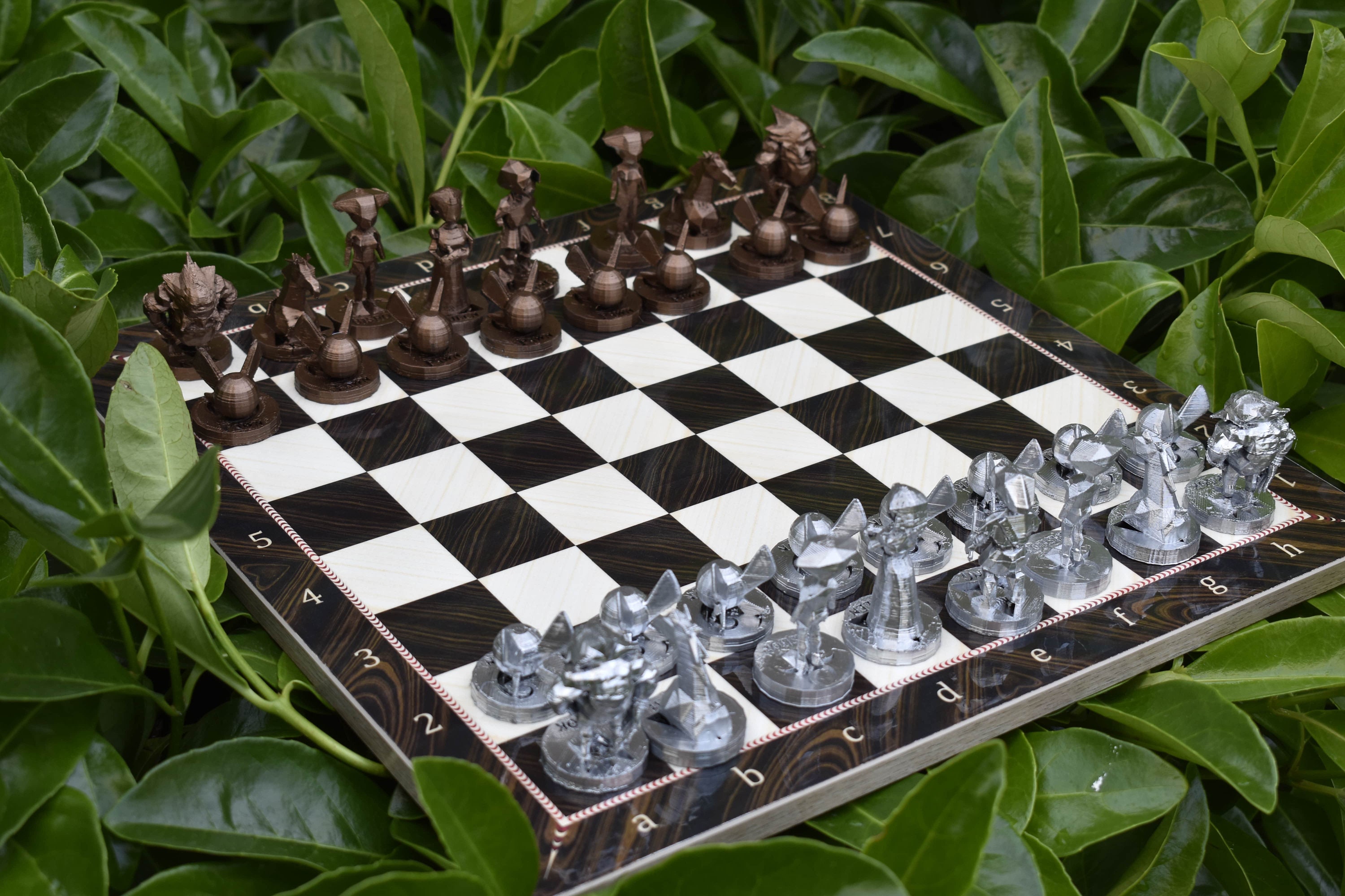 Zelda Chess Set w Zelda Pieces with Board Handmade 3D Chess Etsy