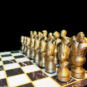 marvel and dc chess set