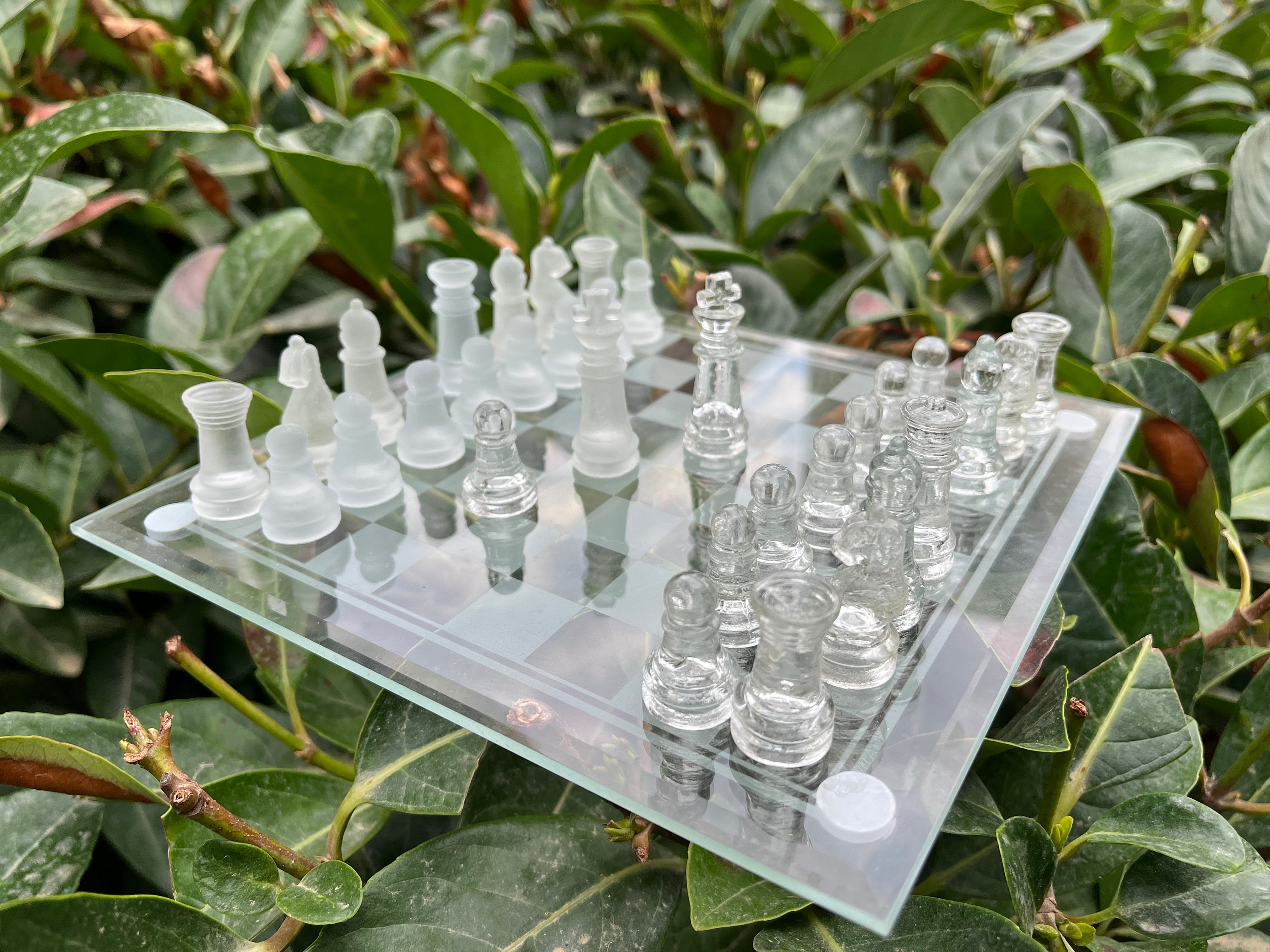 SINGLE REPLACEMENT PIECES: Etched Glass Chess Set – Chess House