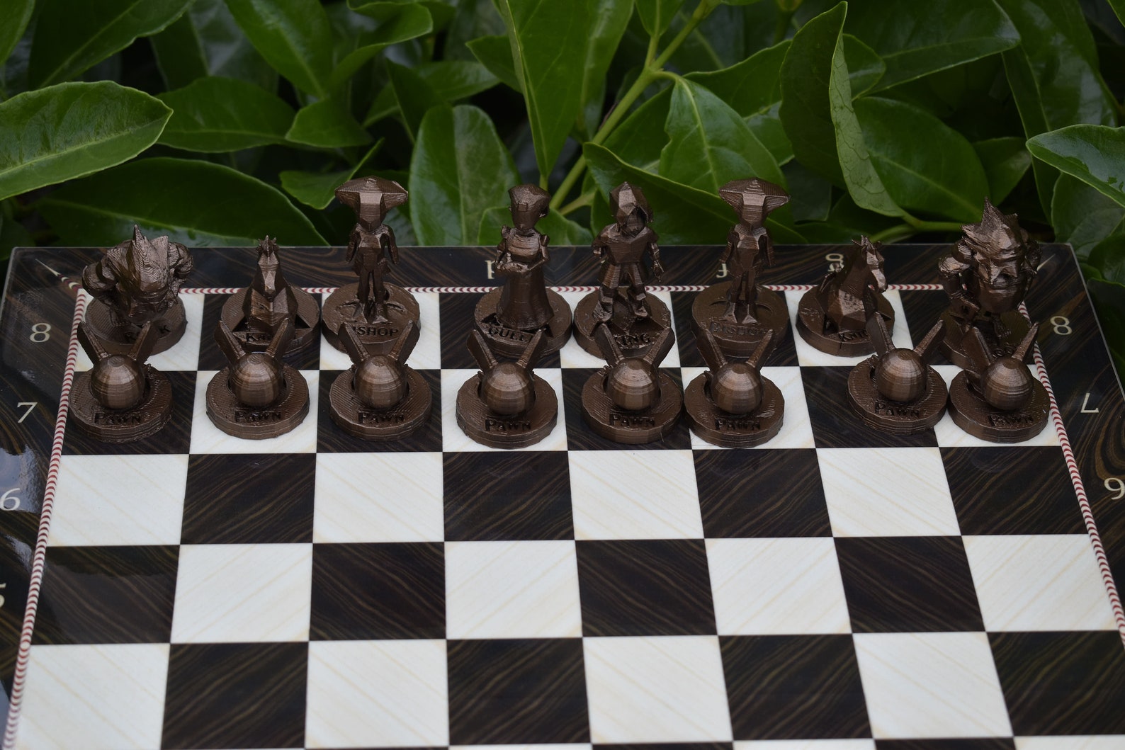 Zelda Chess Set w Zelda Pieces with Board Handmade 3D Chess Etsy