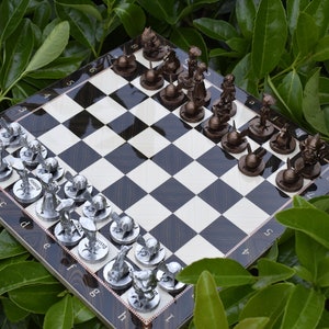 Zelda Chess Set w\ Zelda Pieces with Board - Handmade 3D Chess Set - Unique Chess Pieces - Fantasy Chess Set - Art Game Board- Gift Friend
