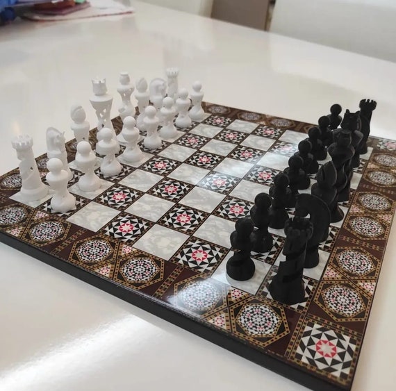 Teamwork Takes The Crown Wooden Chess Set Collection In 3d