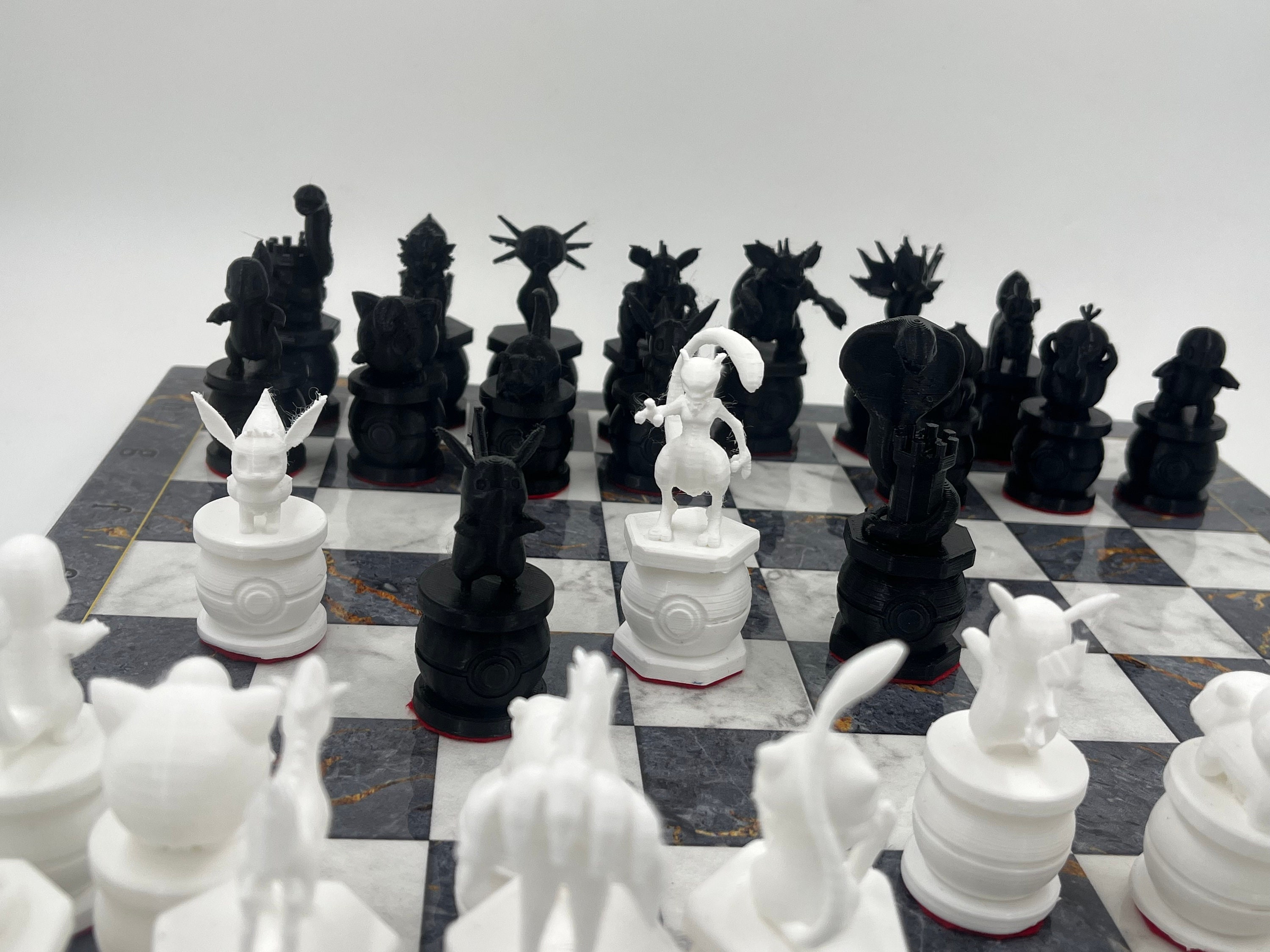 STL file Anime Figure Chess Set  Popular 19 Different Anime Character 3D  print model3D printable design to downloadCults
