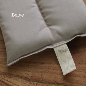 Organic heat pillow, filled with Rapeseed and Lavender  - Organic cotton - Lumbar