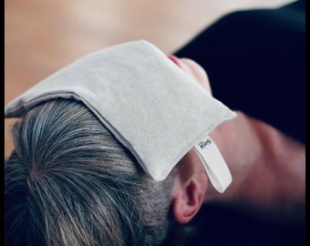 Almohada de algodón para ojos - rellena de colza y lavanda - Almohada con peso para ojos - YOGA, MEDITACIÓN, RELAJACIÓN - Ojos frescos