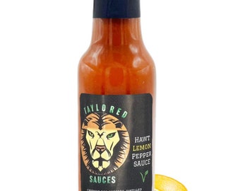 Taylored Sauces Lemon Pepper Hawt Sauce | Makes A Great Gift! | FAST Shipping| Cayenne, Unique Gifts, Holiday Gifts for him, Small Batch