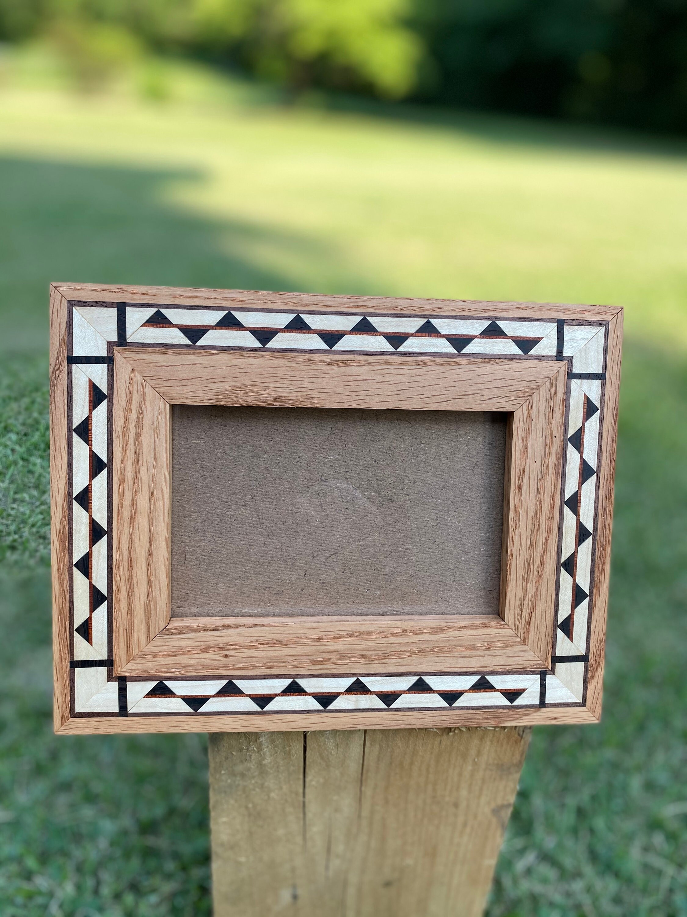 Wenge / Arce / Roble 4x6 marco de imagen. incrustación hecha a | Etsy