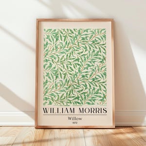 Willow Floral Art Print | William Morris Print | Museum Exhibition Poster| Cottagecore | Floral | Unframed