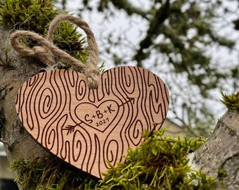 Personalized Initial Polyamory Charm Ornament