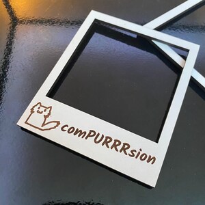 Personalized Polyamory Polaroid Magnet Frame comPURRRsion