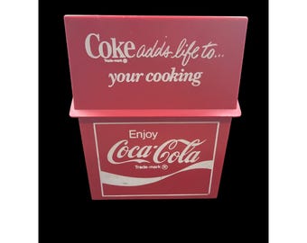 Vintage Coca-Cola Rezept-Box & 4 Karten-Sets Cola fügt Leben hinzu Kochen Unterhaltsam