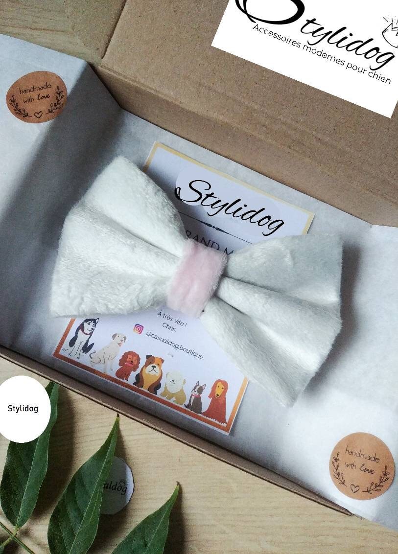 Noeud Papillon Chien/Accessoire Noeud Épais Noeud Tout Doux Chat