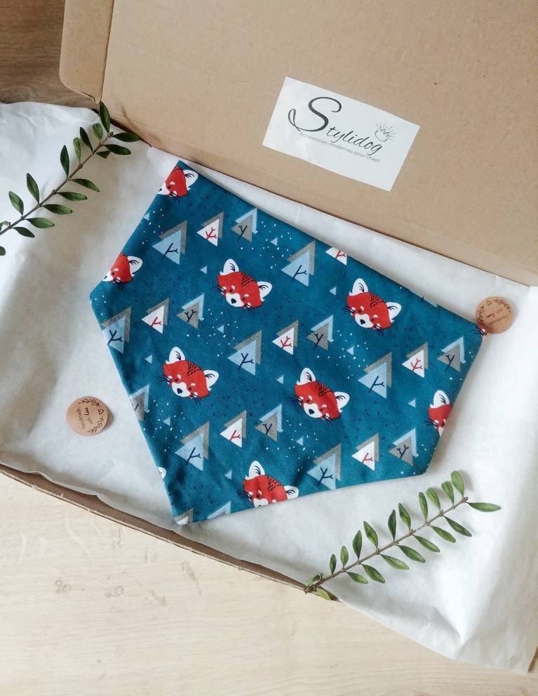 Bandana Pour Chien/Accessoire Vêtement Bandana à Pression Chat Renard