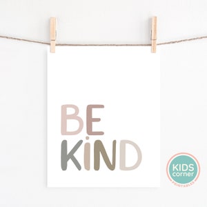 Be Kind Print, Be Kind Art Printable, Be Kind Quote, Typography Home ...