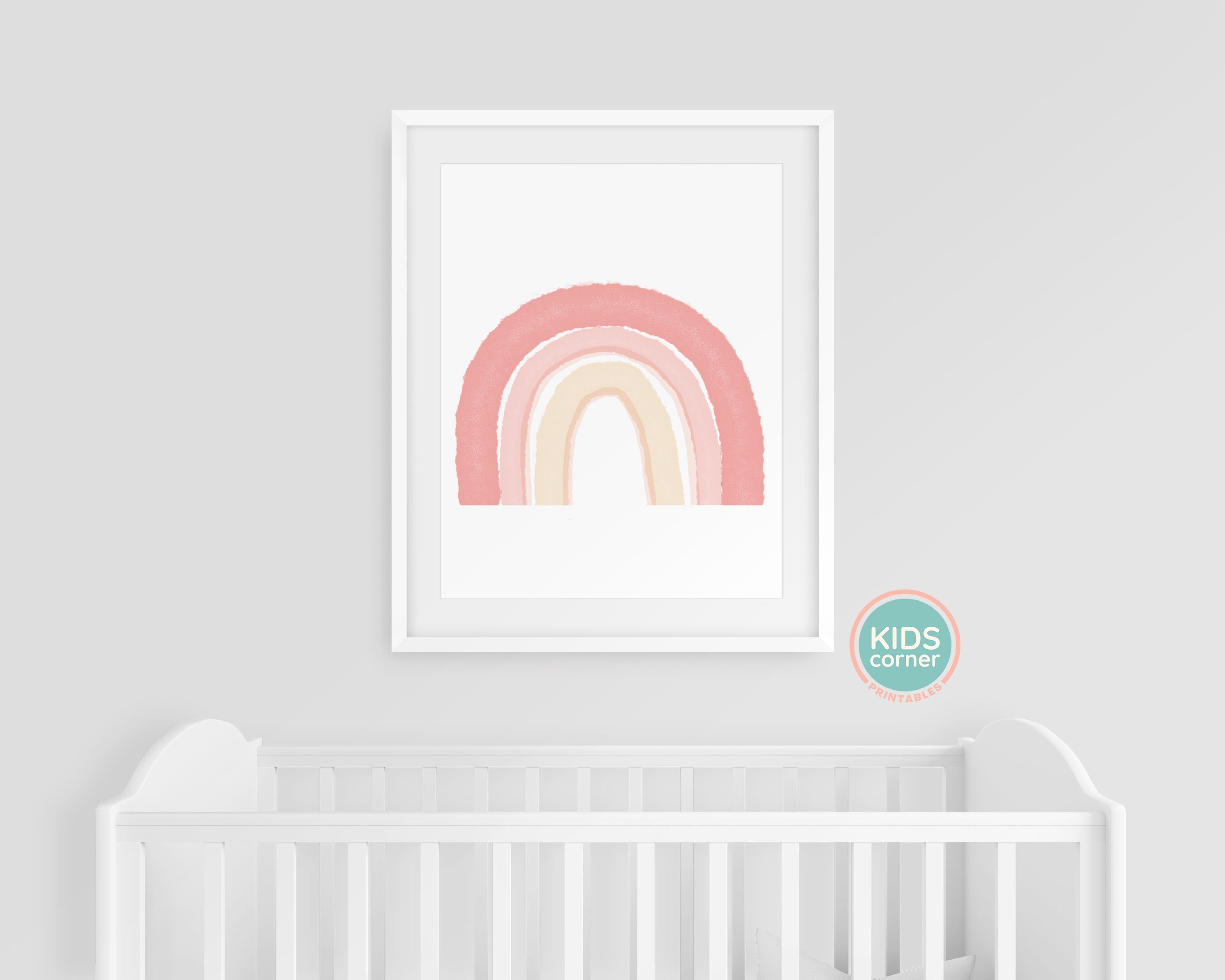 Rainbow Wall Art Rainbow Nursery Decor Instant Download - Etsy