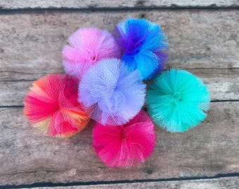 Small Summer Tulle Dog Grooming Bows
