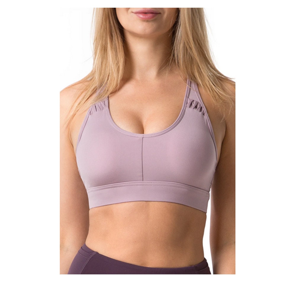 Trinity Sports Bra in COBALT by Lotus Tribe With 3 Horizontal Back Straps  No Added Underband Soft Fit With Light Support Best for A-C Cup 