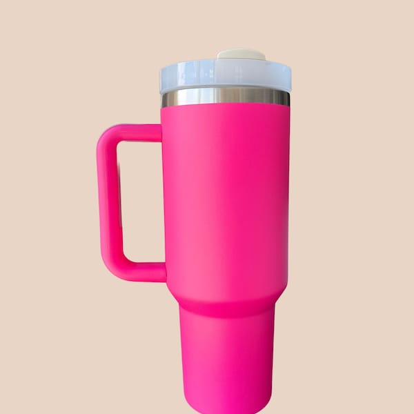 Stanley Hot Pink With Handle Etsy