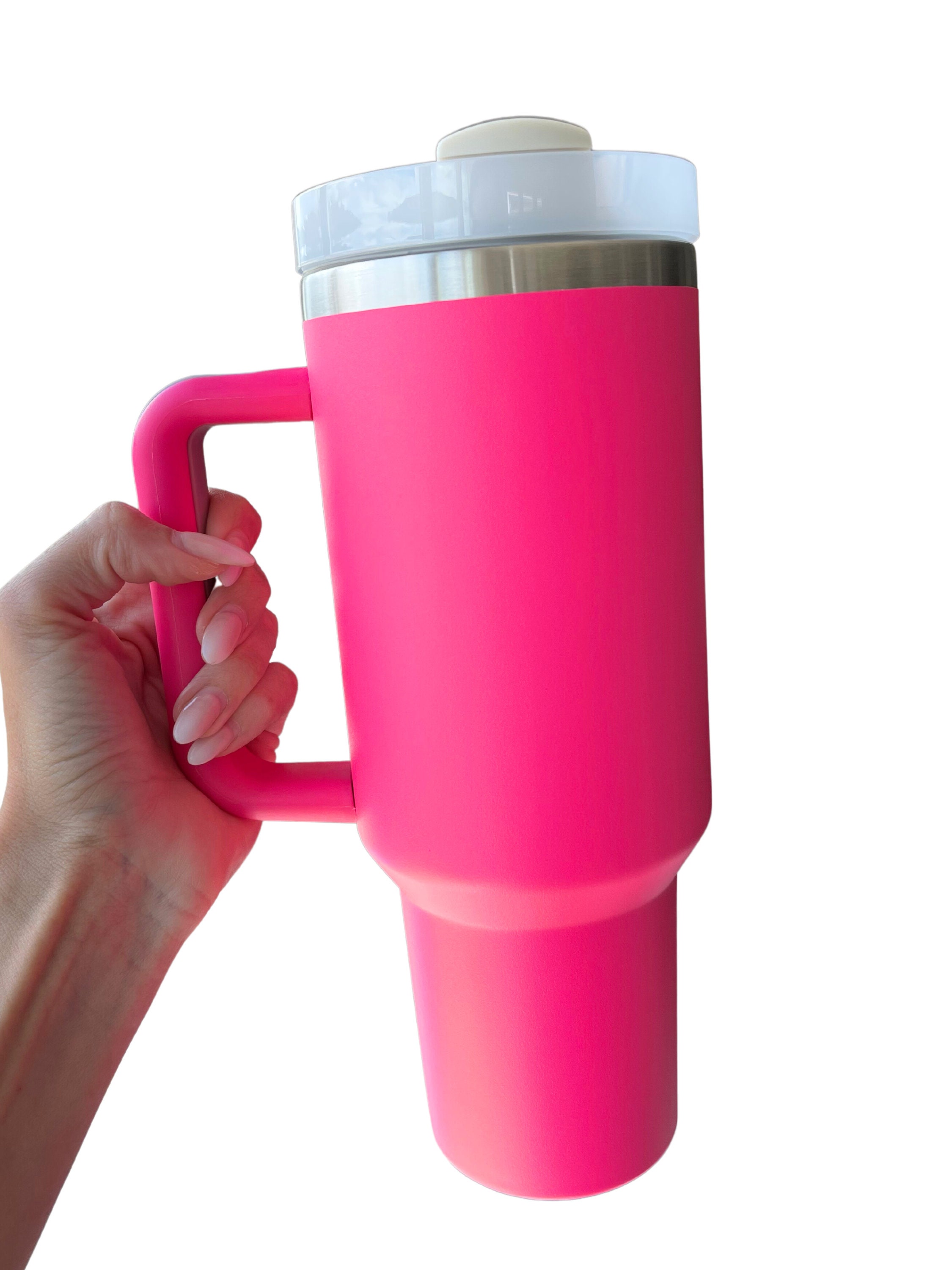 Meoky Insulated Water Tumbler 40oz Gradient Pink - Stanley / Owala Dupe,  Furniture & Home Living, Kitchenware & Tableware, Water Bottles & Tumblers  on Carousell