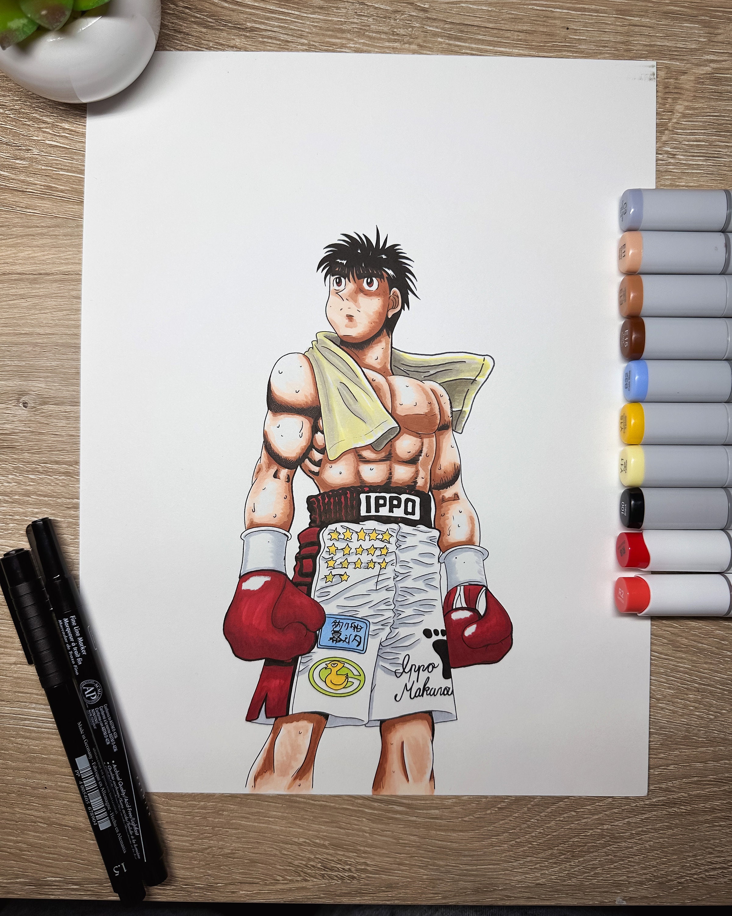 Makunouchi Ippo fanart by me (Part 2) Decided to fill in the page as I  thought it looked blank. : r/hajimenoippo