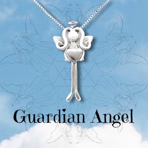 Personalised Silver ‘Guardian Angel’ - Friendship, Birthday, Thank You, Just For You, Gift Necklace