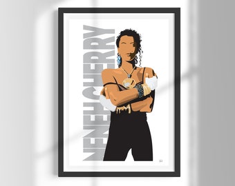 Neneh Cherry | Hip-Hop Queen | Raw Like Sushi | Print | Wall Art