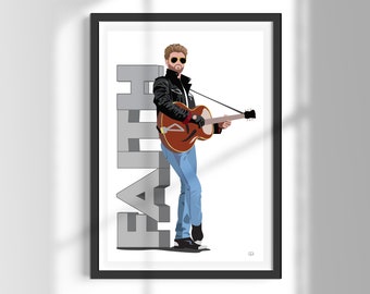 George Michael | 80's icon | Wham singer | Print | Wall Art