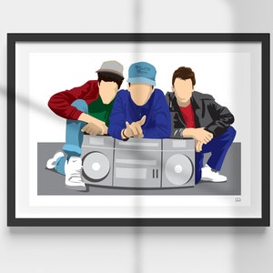 The Beastie Boys | Hip Hop Legends | New York Rappers | American Music | Iconic | Print | Minimalist Wall Art