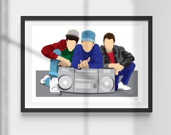 Beastie Boys Print: Minimalist Hip Hop Art