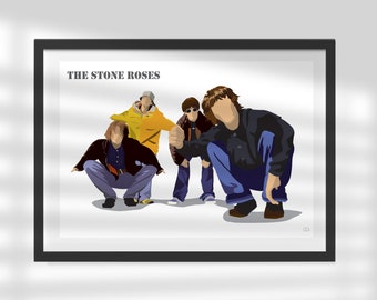 The Stone Roses | Manchester Indie Band | Madchester | Iconic | Print