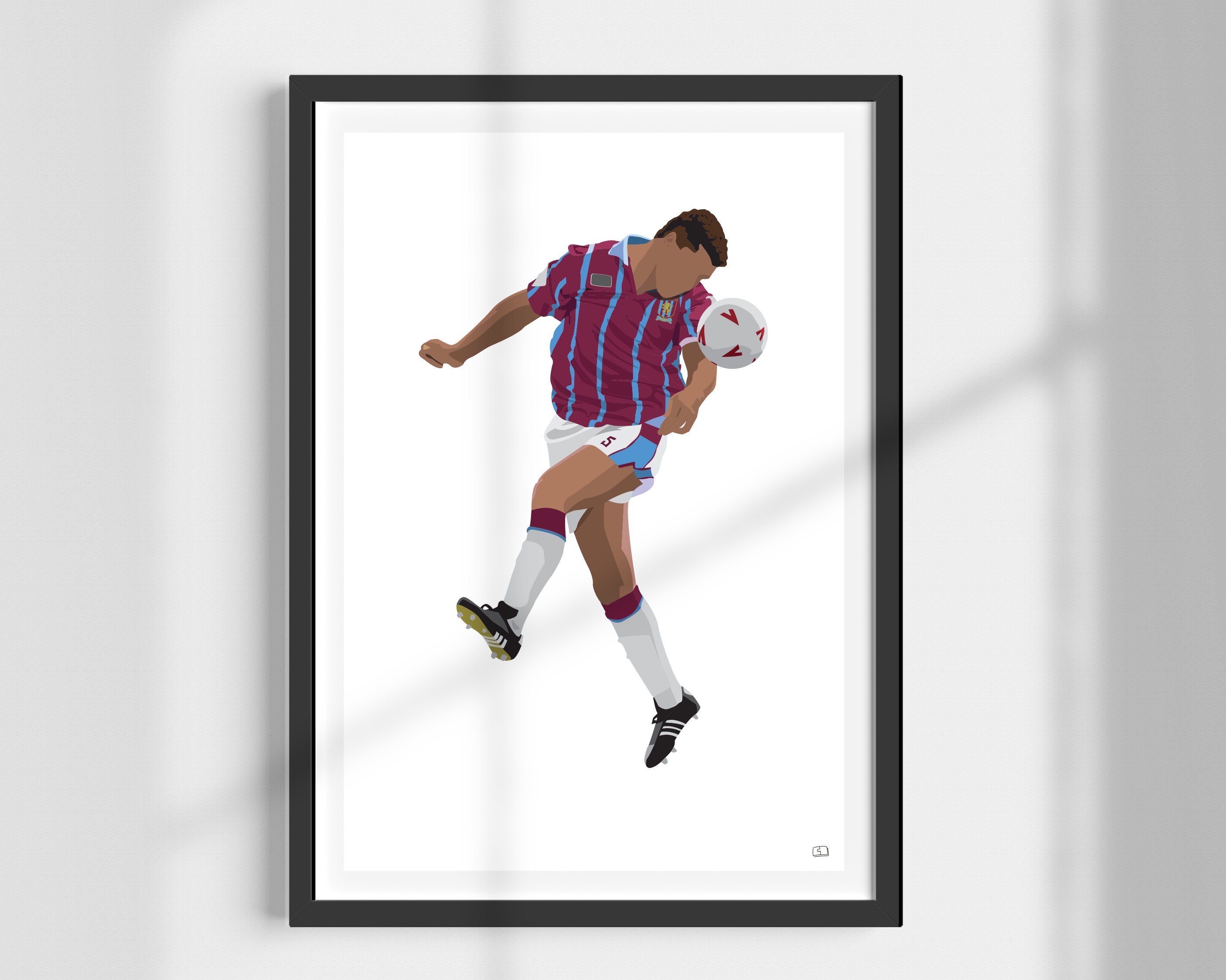 Poster Impression Statistiques Paul McGrath - Légende Aston Villa - Saison 1994-1995