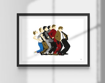 Madness | British Ska Band | Nutty Train | Print | Iconic | Minimalist Wall Art