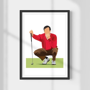 Seve Ballasteros | Spanish Golf Legend | Ryder Cup Star | Print | Iconic | Minimalist Wall Art
