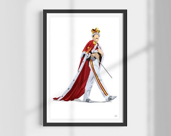 Freddie Mercury | Queen Frontman | Rock Legend | Singer | Iconic | Minimalist Wall Art