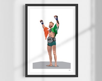 Conor McGregor| UFC | MMA | The Notorious | Cage Fighter| Ireland | Print